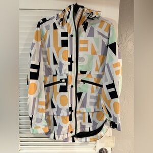 New Womens Free People FP Movement Singing in the Rain Packable Jacket Small